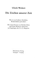 Die Zeichen unserer Zeit