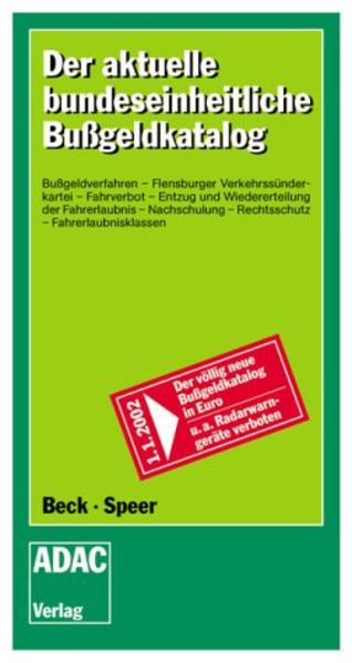 Der aktuelle bundeseinheitliche Verwarnungs- und Bussgeldkatalog