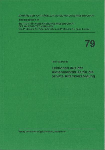 Lektionen aus der Aktienmarktkrise für die private Altersversorgung