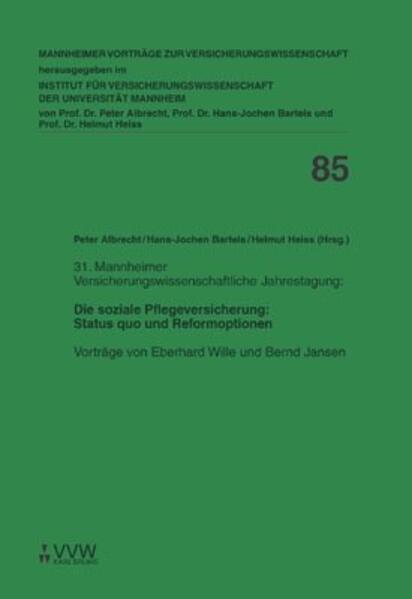 Die soziale Pflegeversicherung: Status quo und Reformoptionen