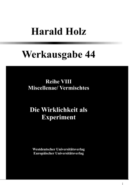 Bd. 44 Miscellenae/Vermischtes