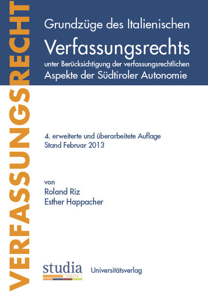 Grundzüge des Italienischen Verfassungsrechts