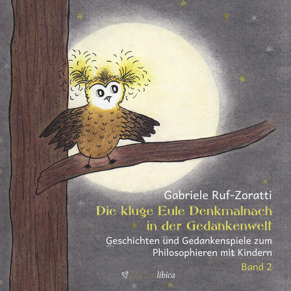 Die kluge Eule Denkmalnach in der Gedankenwelt