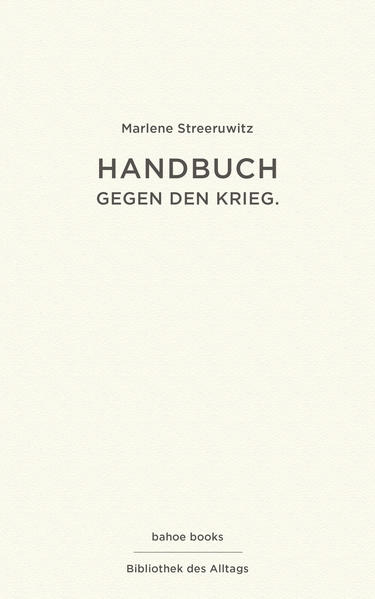 Handbuch gegen den Krieg.