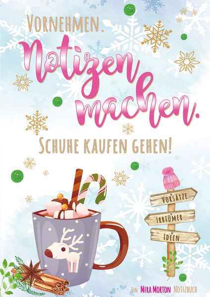 Vornehmen. Notizen machen. Schuhe kaufen gehen! | 100 Seiten, 50 Blatt | blanko, leere Seiten mit Seitennummerierung | Tagebuch, Notizheft, Journal, Schulbedarf, Geschenkbuch, Notebook, Reisetagebuch, Planen, Lernen