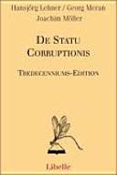 DE STATU CORRUPTIONIS