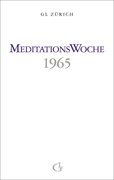 Meditationswoche 1965