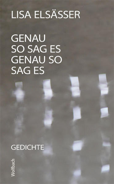 Genau so sag es