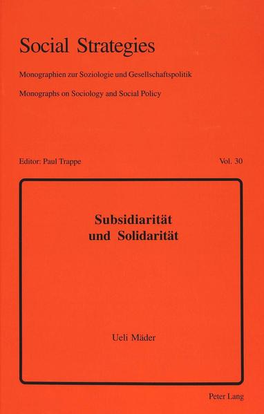 Subsidiarität und Solidarität