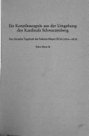 Ein Konzilszeugnis aus der Umgebung des Kardinals Schwarzenberg