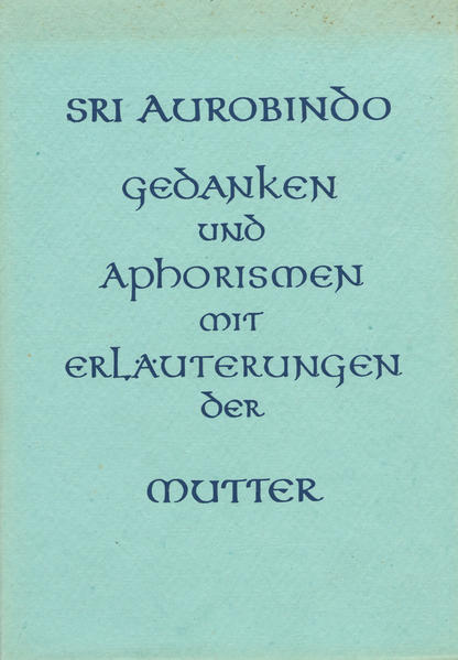 Gedanken und Aphorismen