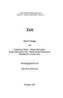 Zeit