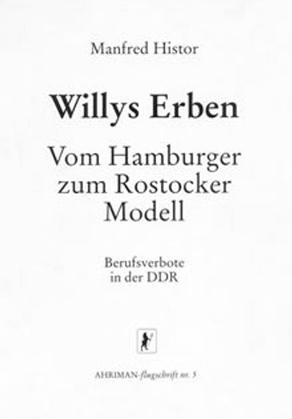 Willys Erben. Vom Hamburger zum Rostocker Modell