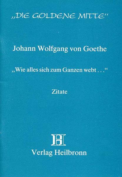 Wie alles sich zum Ganzen webt...