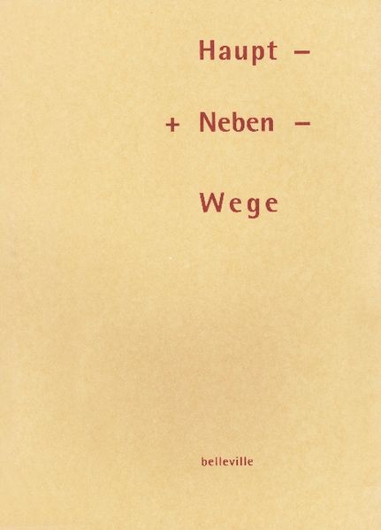 Haupt- und Nebenwege