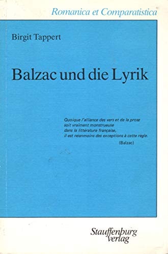 Balzac und die Lyrik