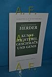 Schriften zur Kunsttheorie-Paket / Von Kunstrichterei, Geschmack und Genie