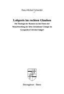Lobpreis im rechten Glauben