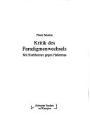 Kritik des Paradigmenwechsels