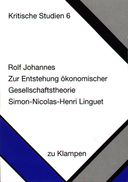 Zur Entstehung ökonomischer Gesellschaftstheorie
