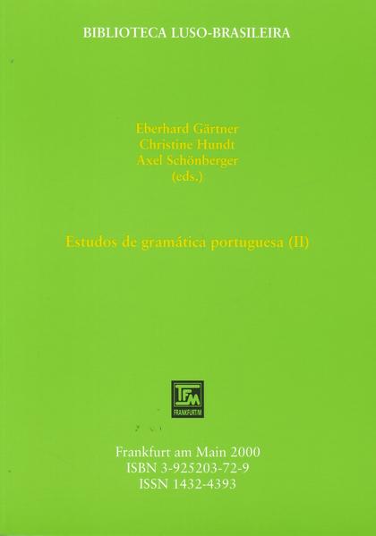Estudos de gramática portuguesa / Estudos de gramática portuguesa (II)