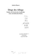 Dinge des Alltags