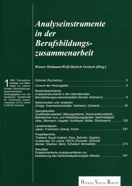 Analyseinstrumente in der Berufsbildungszusammenarbeit