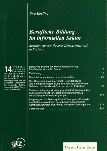 Berufliche Bildung im informellen Sektor