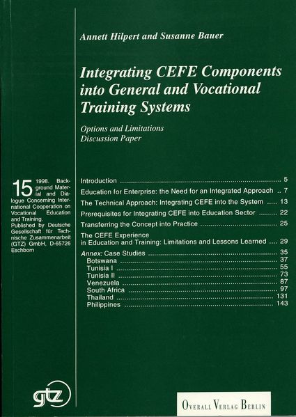 Integrating CEFE Components into General and Vocational Training Systems