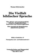 Die Vielfalt biblischer Sprache
