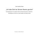 "Ich habe Dich bei Deinem Namen gerufen"
