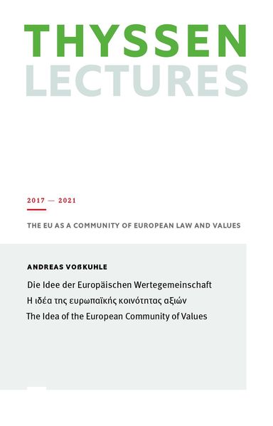 Die Idee der Europäischen Wertegemeinschaft