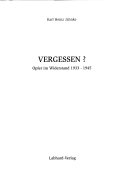 Vergessen?