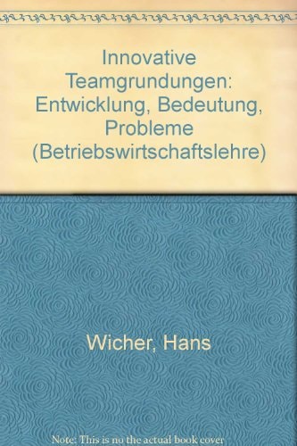 Innovative Teamgründung