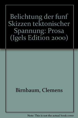 Belichtung der fünf Skizzen tektonischer Spannung