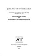 Partei, Staat und Sowjetgesellschaft