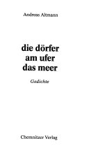 Die Dörfer am Ufer, das Meer