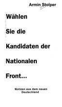 Wählen Sie die Kandidaten der Nationalen Front