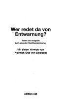 Wer redet da von Entwarnung?