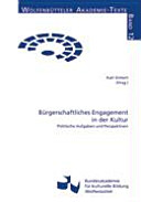 Bürgerschaftliches Engagement in der Kultur
