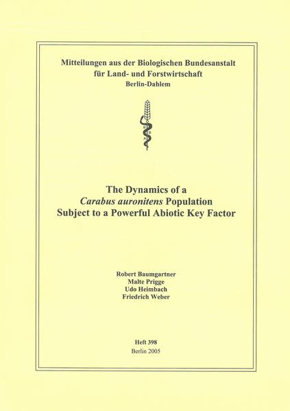 The dynamics of a Carabus auronitens population