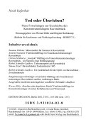 Tod oder Überleben?
