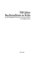 500 Jahre Buchtradition in Köln