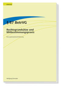 § 87 BetrVG - Rechtsgrundsätze und Mitbestimmungspraxis