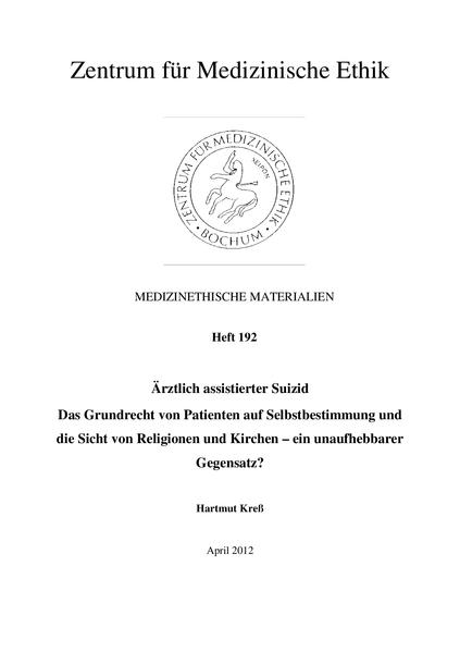 Ärztlich assistierter Suizid