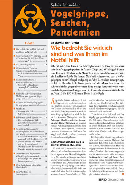 Vogelgrippe, Seuchen, Pandemien
