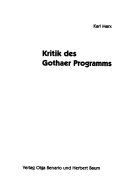 Kritik des Gothaer Programms
