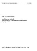 Das Ethos der Ästhetik