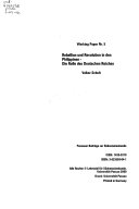 Rebellion und Revolution in den Philippinen - Die Rolle des Deutschen Reiches