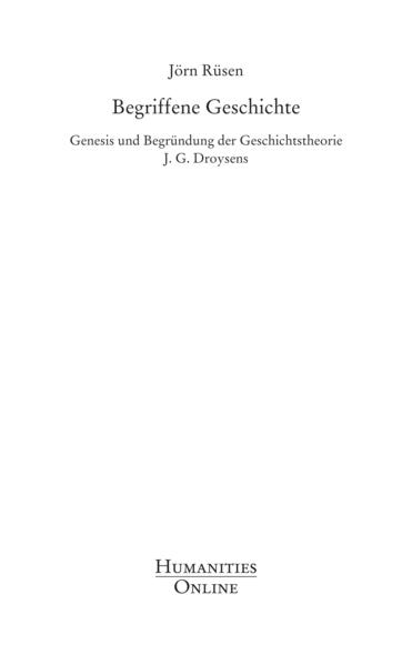 Begriffene Geschichte